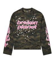 Load image into Gallery viewer, Star Camo Waffle Long Sleeve