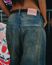 Load image into Gallery viewer, Distressed Denim Jeans
