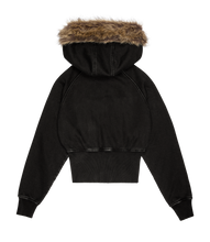 Load image into Gallery viewer, Faux Fur Zip-Up Hoodie
