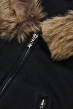 Load image into Gallery viewer, Faux Fur Zip-Up Hoodie

