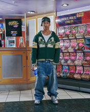 Load image into Gallery viewer, Varsity Knit Zip-Up Hoodie
