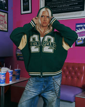 Load image into Gallery viewer, Varsity Knit Zip-Up Hoodie
