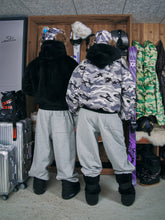 Load image into Gallery viewer, Reversible Snow Camo Fur Bomber Jacket
