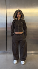 Load image into Gallery viewer, Faux Fur Zip-Up Hoodie
