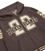 Load image into Gallery viewer, Varsity Knit Zip-Up Hoodie
