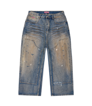 Load image into Gallery viewer, Double-Knee Denim Jeans
