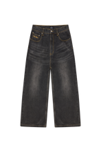 Load image into Gallery viewer, Wide-Leg Denim Jeans
