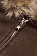 Load image into Gallery viewer, Faux Fur Zip-Up Hoodie
