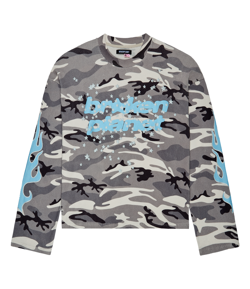 Star Camo Waffle Long Sleeve