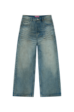 Load image into Gallery viewer, Wide-Leg Denim Jeans

