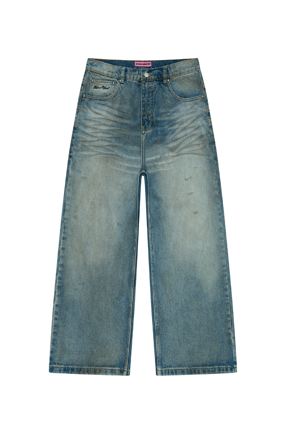 Wide-Leg Denim Jeans