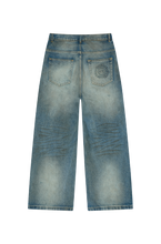 Load image into Gallery viewer, Wide-Leg Denim Jeans
