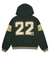 Load image into Gallery viewer, Varsity Knit Zip-Up Hoodie
