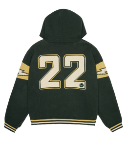 Varsity Knit Zip-Up Hoodie