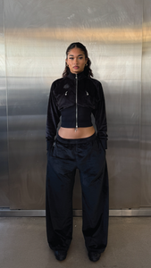 Star Girl Velour Track Jacket
